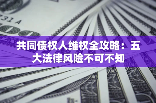 北京共同债权人维权全攻略：五大法律风险不可不知