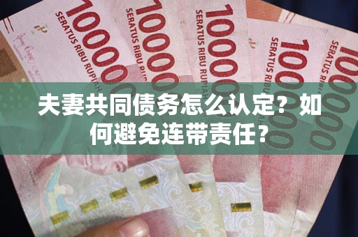 北京夫妻共同债务怎么认定？如何避免连带责任？