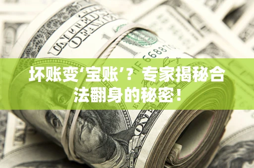 北京坏账变‘宝账’？专家揭秘合法翻身的秘密！