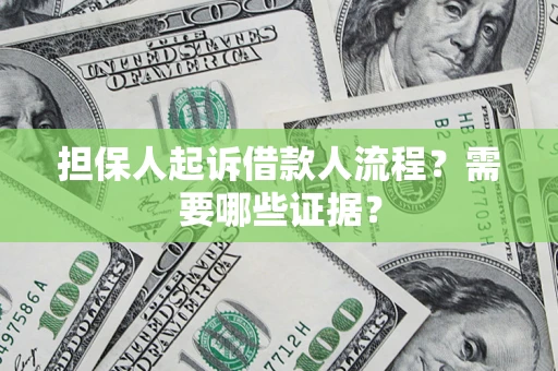 北京担保人起诉借款人流程?需要哪些证据? 北京担保人起诉借款人流程?需要哪些证据?
