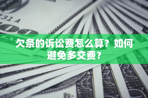 北京欠条的诉讼费怎么算？如何避免多交费？
