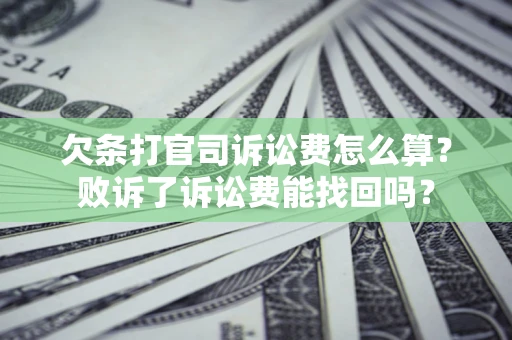 北京欠条打官司诉讼费怎么算？败诉了诉讼费能找回吗？