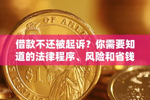 北京借款不还被起诉？你需要知道的法律程序、风险和省钱技巧